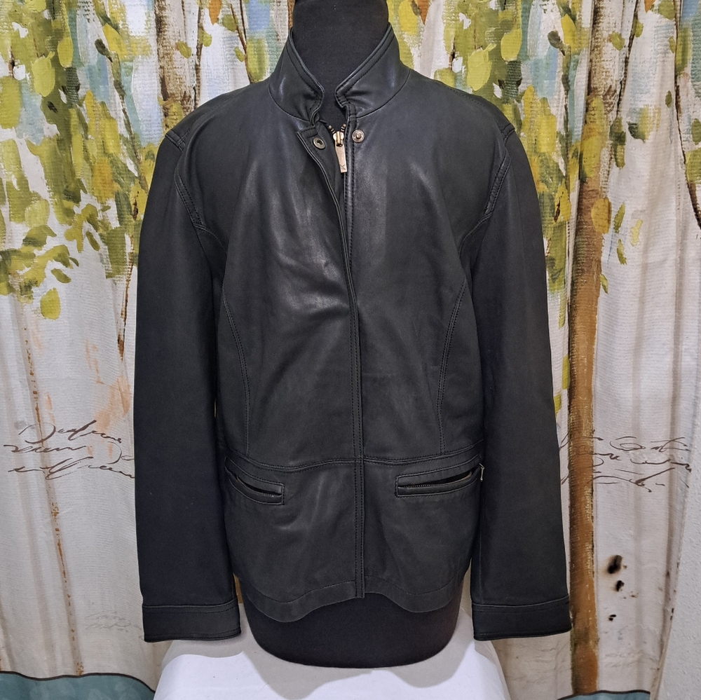 Women's Black Leather Jacket